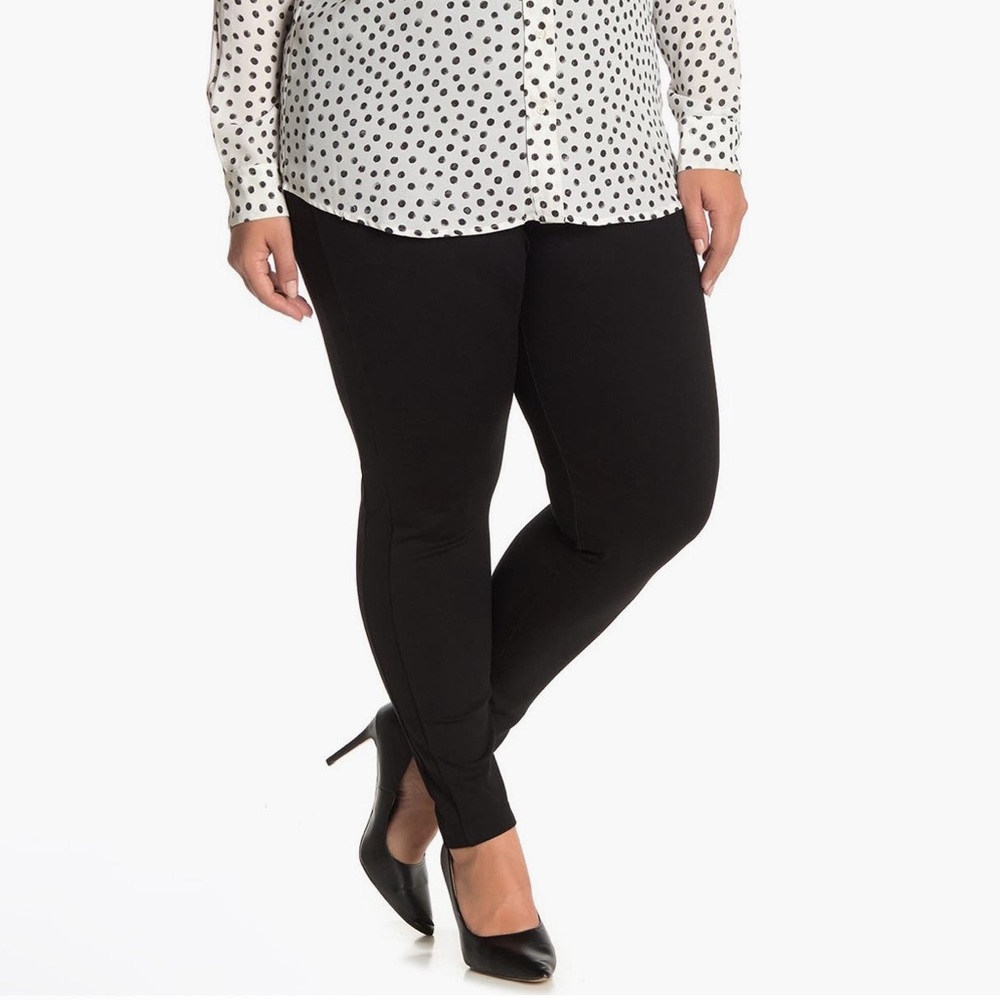 Vince Camuto Black Ponte Ankle Leggings 1X